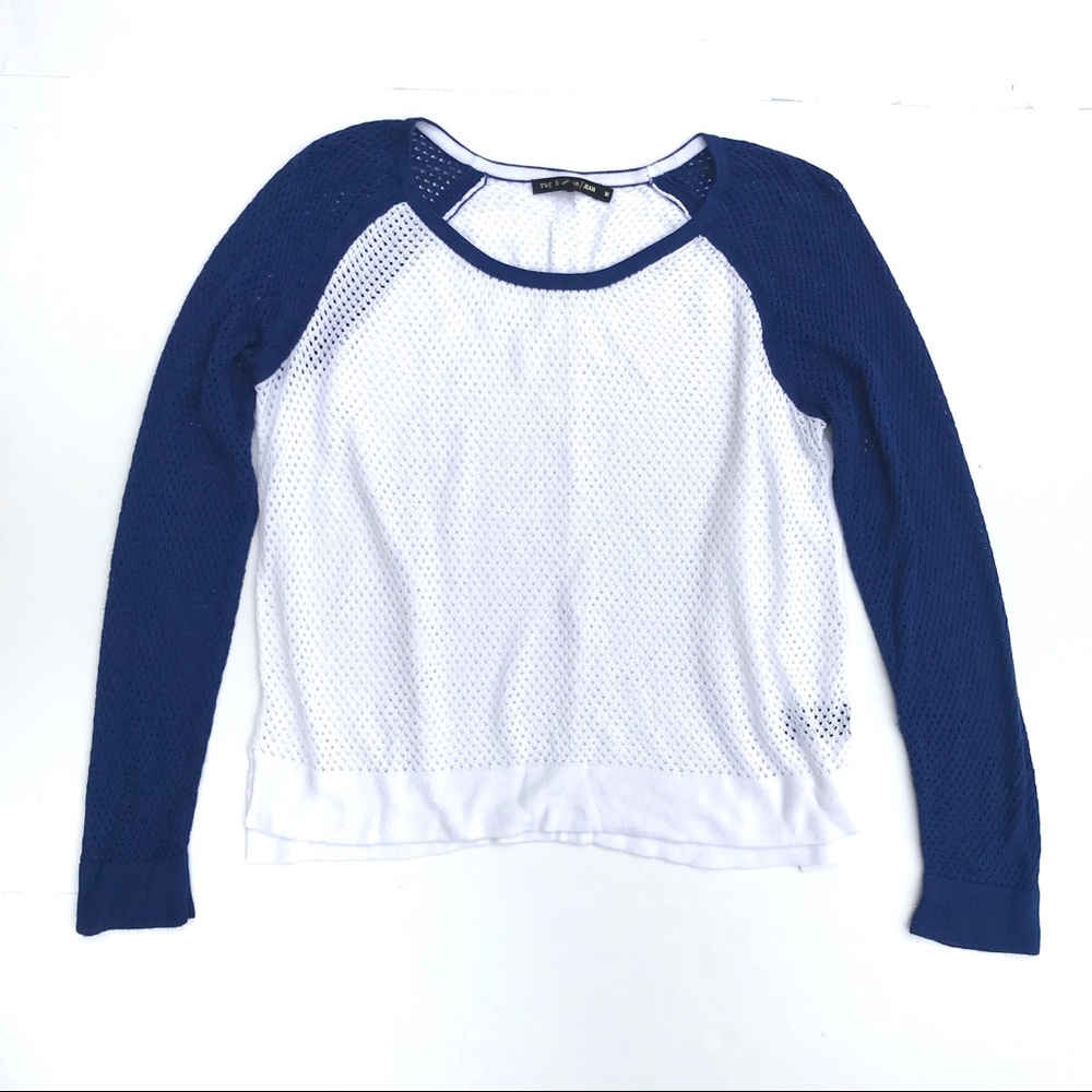 Rag & Bone Wringer Perforated Raglan Sweater E41 - image 3